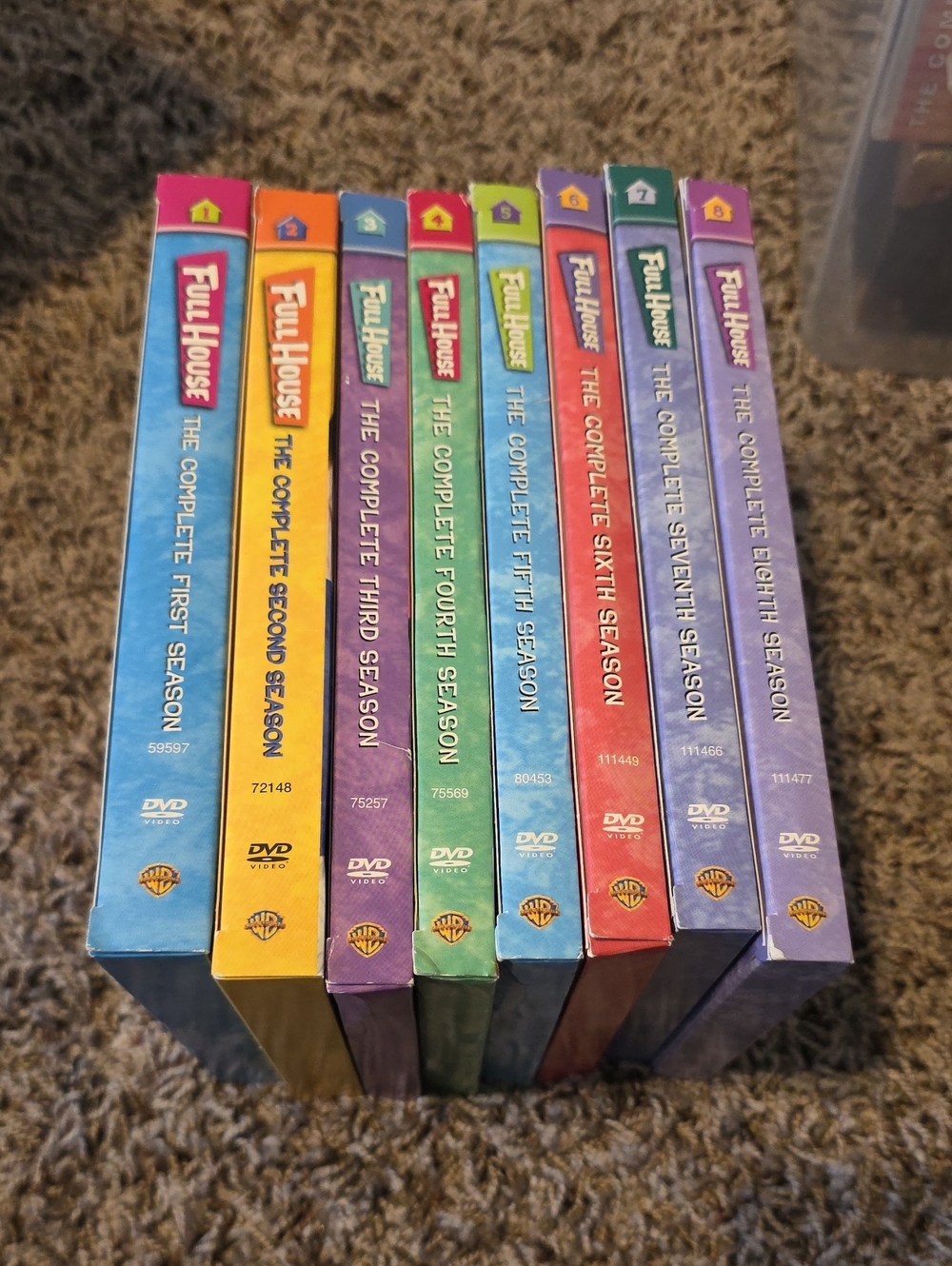 Full House Complete Seasons 1-8 DVD Box Set - Colorful Spines Excellent Shape